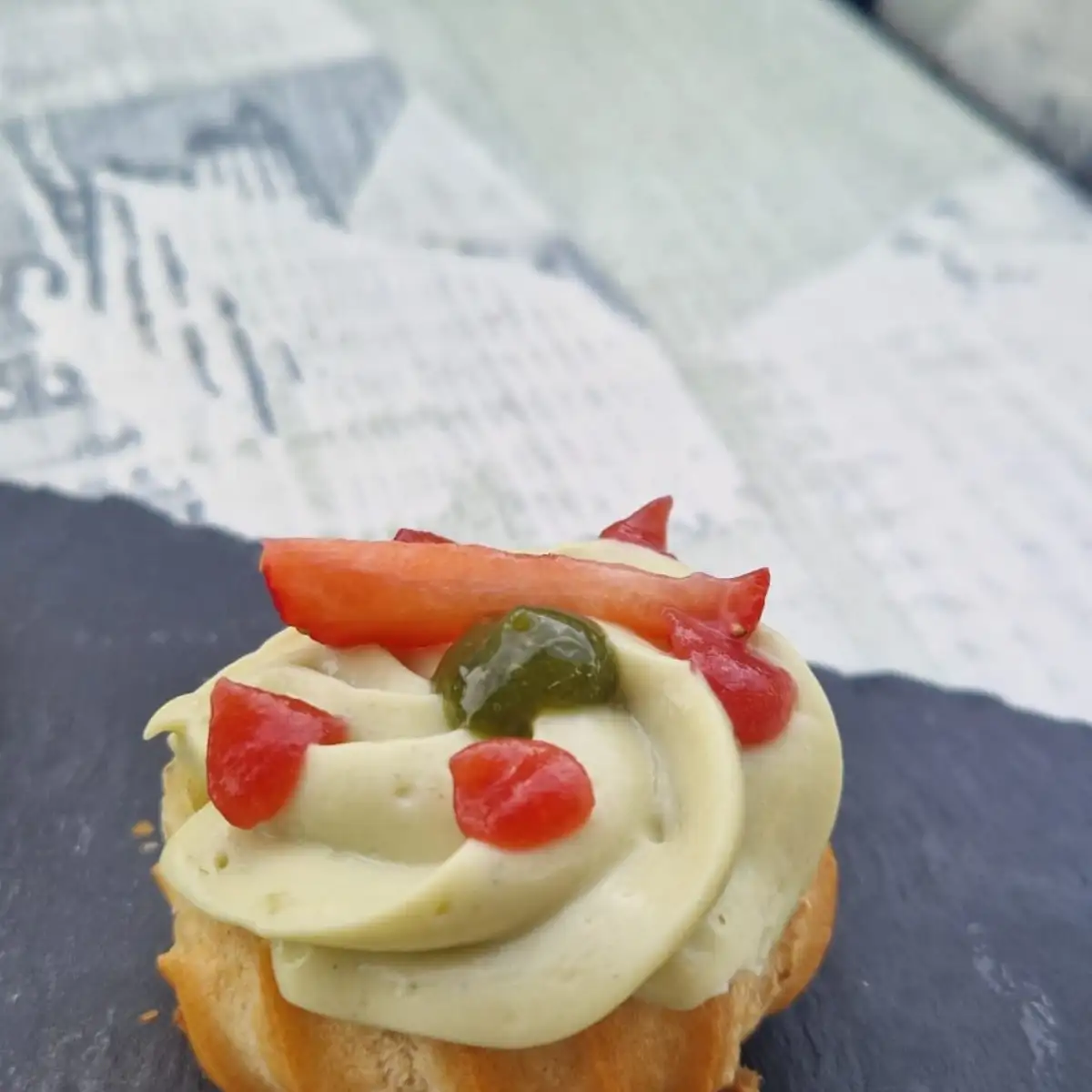 Chou fraises/ basilic